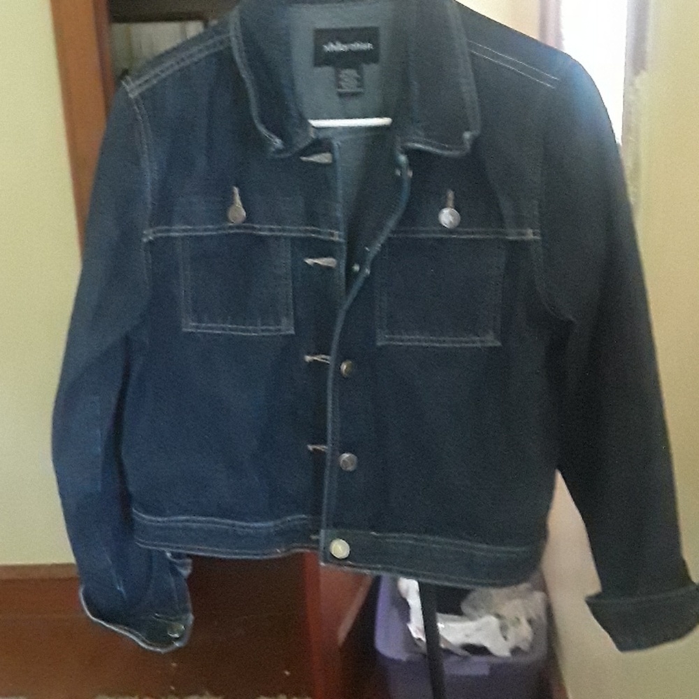 blue jean coat